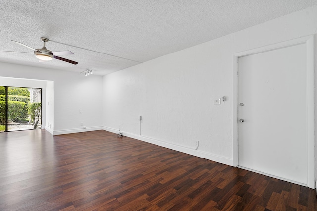6612 Spring Bottom Way Unit 186, Boca Raton, FL 33433 - unfurnished room with wood finished floors, a textured ceiling, a ceiling fan, and baseboards