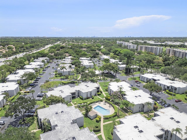 6612 Spring Bottom Way Unit 186, Boca Raton, FL 33433 - bird's eye view of a pool