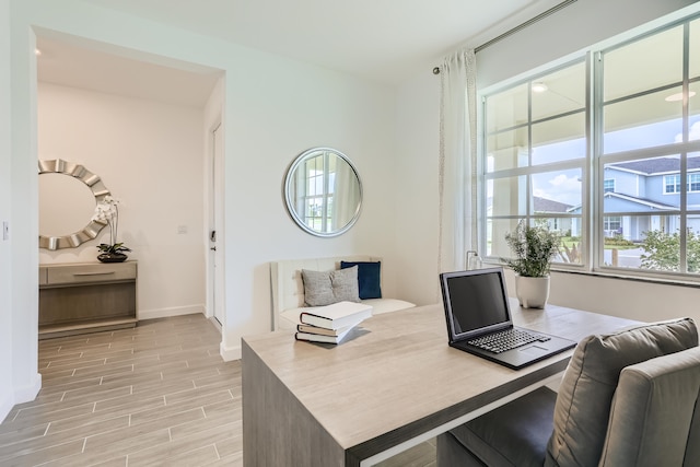 6783 Cobia Cir, Boynton Beach, FL 33437 - office space featuring baseboards and light wood-style floors
