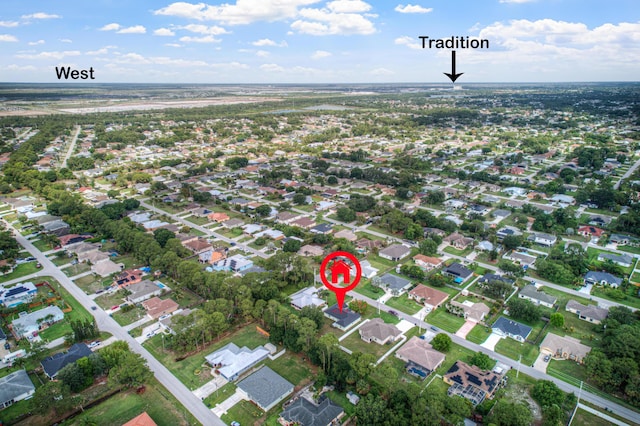 1262 SW Hunnicut Ave, Port Saint Lucie, FL 34953 - aerial view of property's location