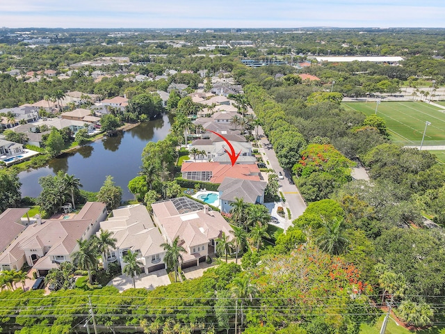 5036 NW 24th Cir, Boca Raton, FL 33431 - aerial perspective of suburban area with a large body of water