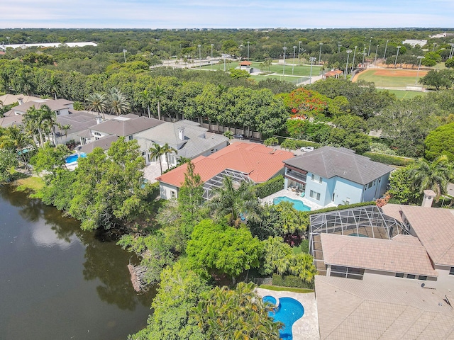 5036 NW 24th Cir, Boca Raton, FL 33431 - bird's eye view of a pool and a nearby body of water