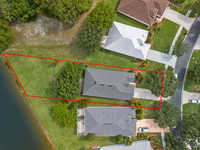 462 SW Sundance Trl, Port Saint Lucie, FL 34953 - aerial overview of property's location with property boundaries highlighted and a nearby body of water