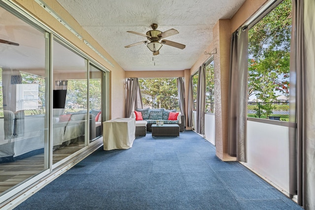 462 SW Sundance Trl, Port Saint Lucie, FL 34953 - sunroom / solarium with carpet floors, healthy amount of natural light, and a textured ceiling