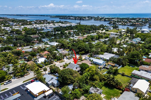 638 NE 8th Ave, Boynton Beach, FL 33435 - aerial view of residential area featuring a nearby body of water