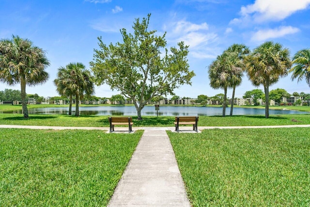 5100 Las Verdes Cir Unit 316, Delray Beach, FL 33484 - view of community with a yard and a water view