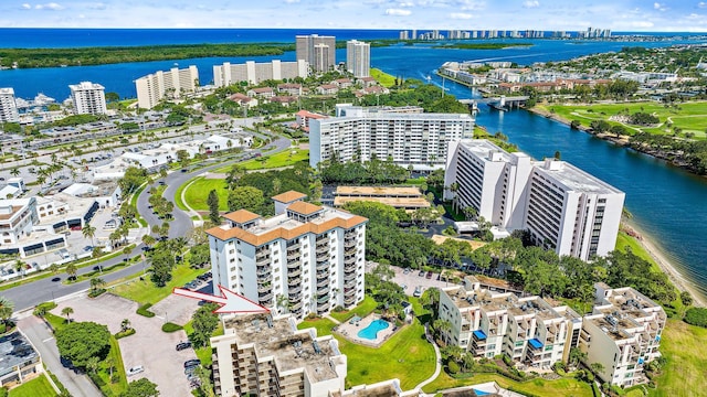 370 Golfview Rd Unit 304, North Palm Beach, FL 33408 - view of urban area featuring a nearby body of water and a pool area