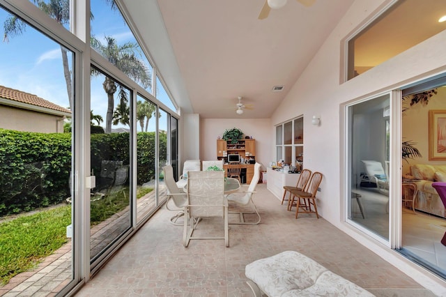 7714 Las Cruces Ct, Boynton Beach, FL 33437 - sunroom / solarium with high vaulted ceiling