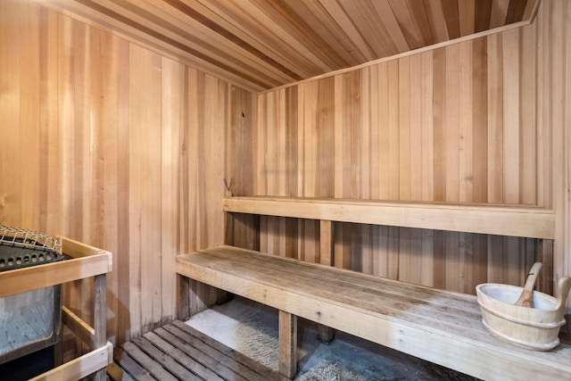 5050 N Ocean Dr Unit 701, Singer Island, FL 33404 - relaxing sauna / steam room featuring wood walls and wood ceiling