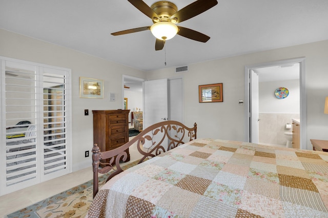 9628 Pavarotti Ter Unit 101, Boynton Beach, FL 33437 - bedroom featuring a ceiling fan and carpet flooring