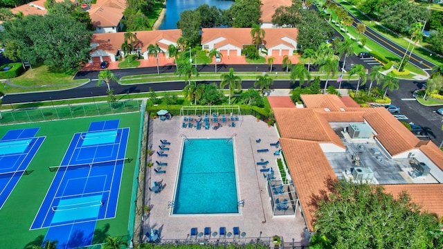 9628 Pavarotti Ter Unit 101, Boynton Beach, FL 33437 - aerial view of a pool area