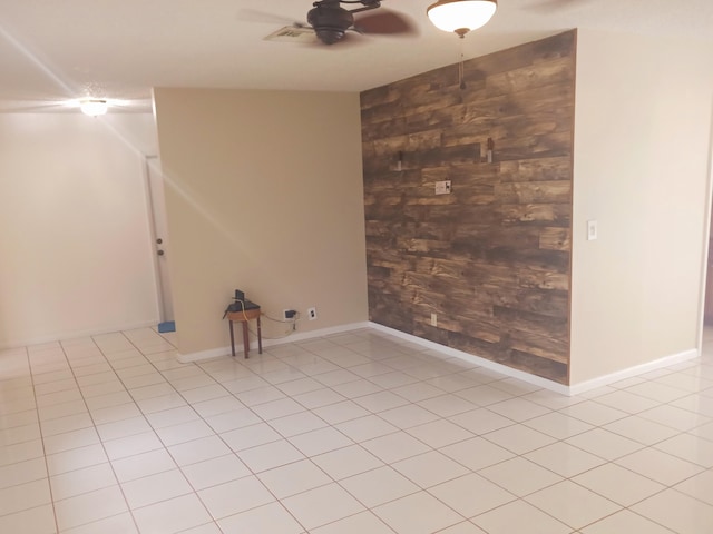 8205 Winnipesaukee Way, Lake Worth, FL 33467 - unfurnished room with ceiling fan, light tile patterned floors, and baseboards