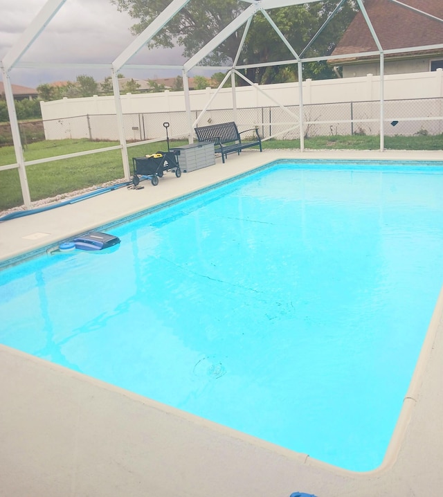 8205 Winnipesaukee Way, Lake Worth, FL 33467 - view of pool with a lanai