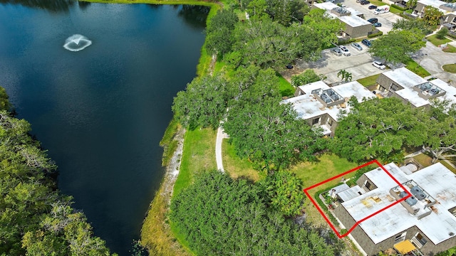 506 5th Ter, Palm Beach Gardens, FL 33418 - aerial perspective of suburban area featuring a nearby body of water and property boundaries highlighted