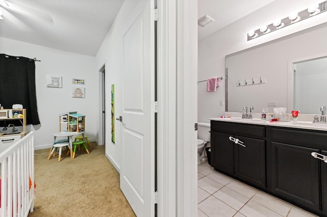 6143 Wildfire Way, West Palm Beach, FL 33415 - bedroom featuring a sink and light tile patterned floors