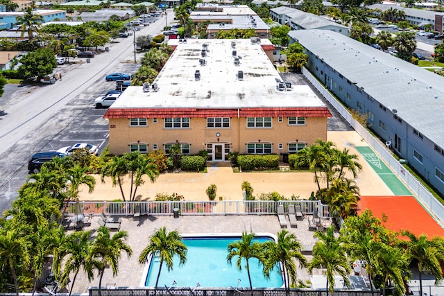 221 SE 9th Ave Unit 202, Pompano Beach, FL 33060 - drone / aerial view of a pool