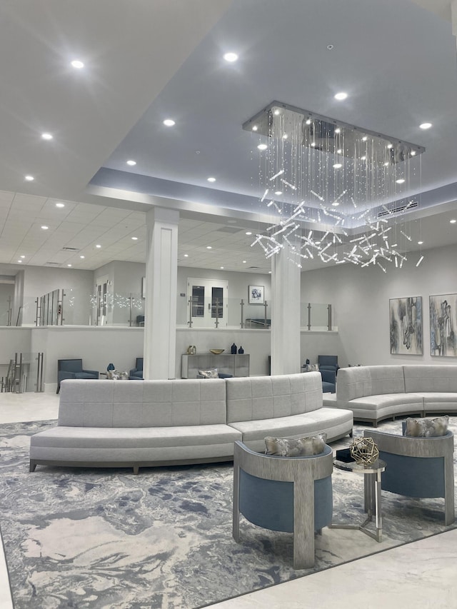 6491 Royal Manor Cir, Delray Beach, FL 33484 - common area featuring recessed lighting