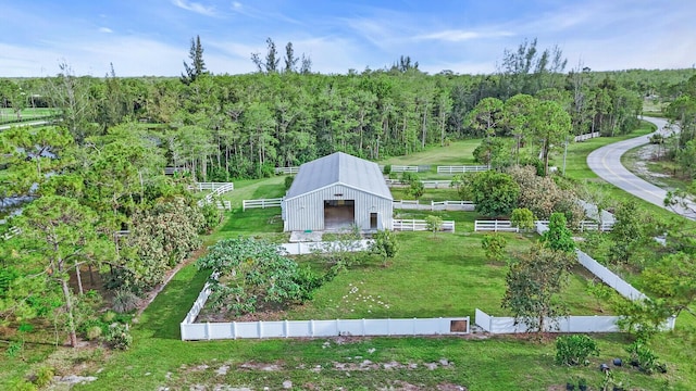 6688 Duckweed Rd, Lake Worth, FL 33449 - view from above of property with a forest