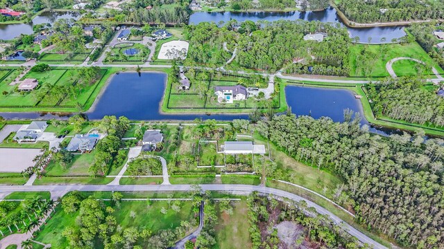 6688 Duckweed Rd, Lake Worth, FL 33449 - aerial view of property and surrounding area featuring a nearby body of water