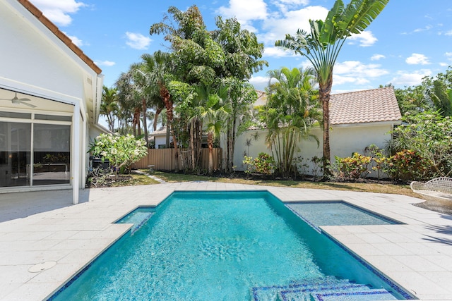 6607 NW 25th Way, Boca Raton, FL 33496 - view of pool with a patio area and a fenced backyard