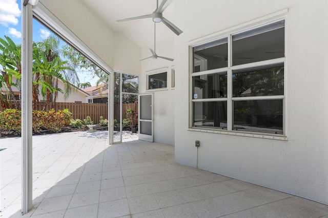 6607 NW 25th Way, Boca Raton, FL 33496 - view of patio / terrace with a ceiling fan