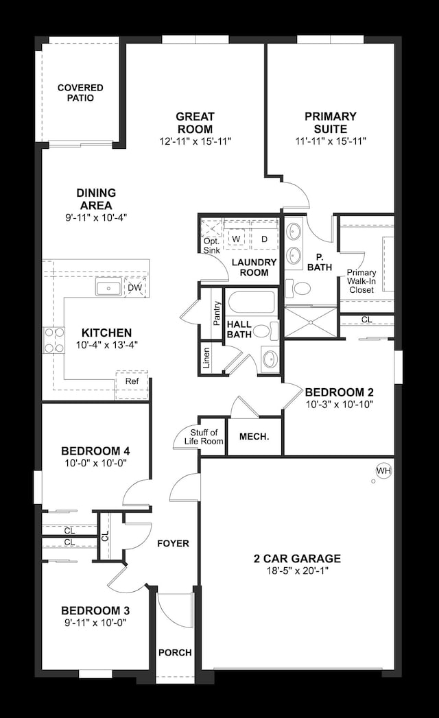306 Silver Sands Ln Unit 17, Fort Pierce, FL 34945 - home floor plan