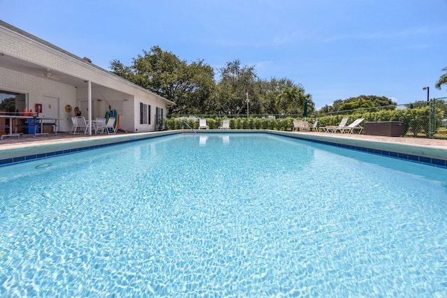10116 46th Ave S Unit 488, Boynton Beach, FL 33436 - community pool featuring a patio and a ceiling fan