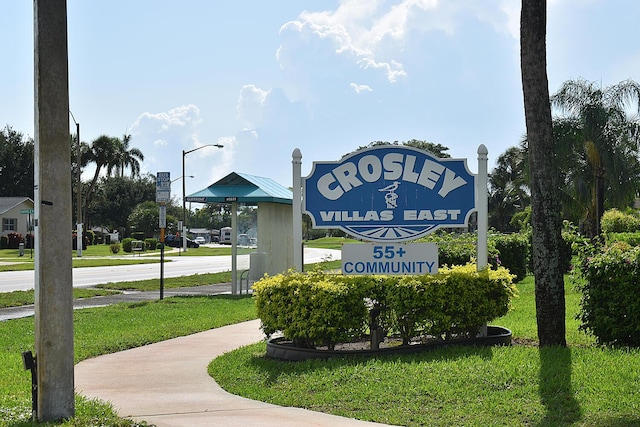 2930 Crosley Dr E Unit G, West Palm Beach, FL 33415 - community sign with a yard