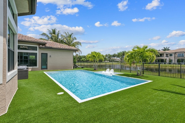 16770 Burlington Bristol Ln, Delray Beach, FL 33446 - view of swimming pool featuring a water view