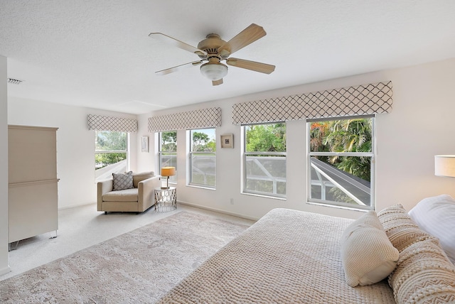 8208 Heritage Club Dr, West Palm Beach, FL 33412 - carpeted bedroom with a ceiling fan