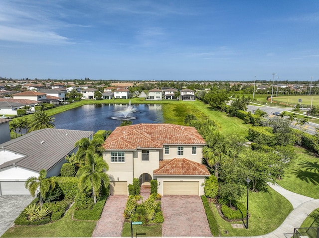 4858 Marginada Way, Lake Worth, FL 33467 - aerial perspective of suburban area featuring a large body of water