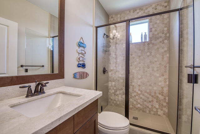 4858 Marginada Way, Lake Worth, FL 33467 - bathroom with vanity, a shower stall, and toilet