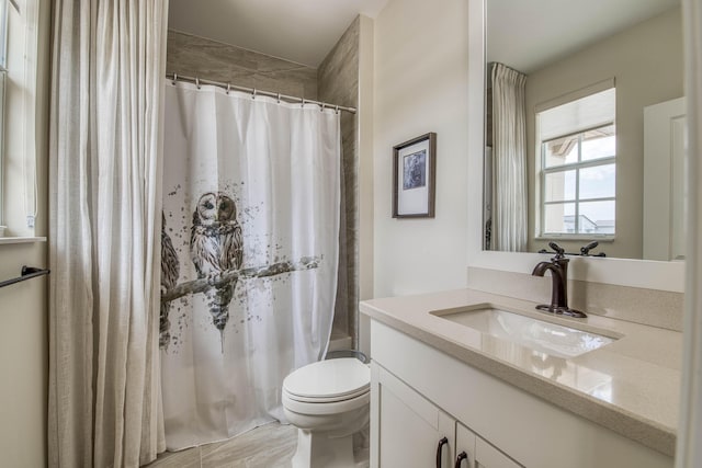 4858 Marginada Way, Lake Worth, FL 33467 - full bathroom with vanity, toilet, and shower / bath combination with curtain