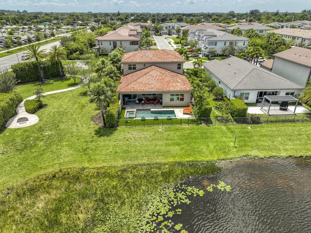4858 Marginada Way, Lake Worth, FL 33467 - aerial perspective of suburban area featuring a large body of water