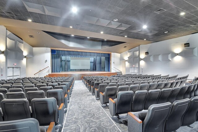 12522 Via Ravenna, Boynton Beach, FL 33436 - home theater room featuring carpet floors