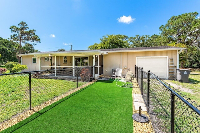 4971 N Kay St, Palm Beach Gardens, FL 33418 - single story home featuring driveway, central air condition unit, and a garage