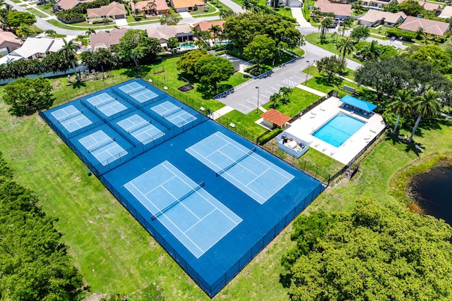 9496 Majestic Way, Boynton Beach, FL 33437 - aerial perspective of suburban area with a pool area