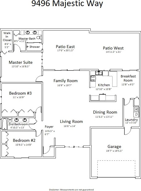 9496 Majestic Way, Boynton Beach, FL 33437 - property floor plan