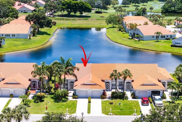 15318 W Tranquility Lake Dr, Delray Beach, FL 33446 - view from above of property featuring a nearby body of water