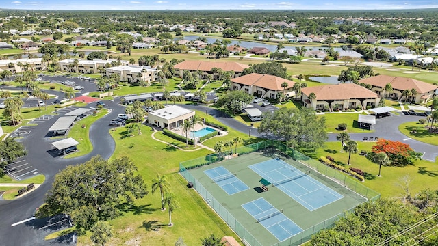 6860 SE Constitution Blvd Unit 204, Hobe Sound, FL 33455 - aerial view of residential area featuring a nearby body of water
