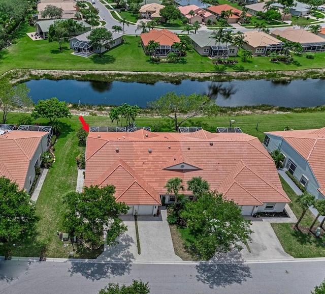 8592 Logia Cir, Boynton Beach, FL 33472 - aerial perspective of suburban area featuring a large body of water