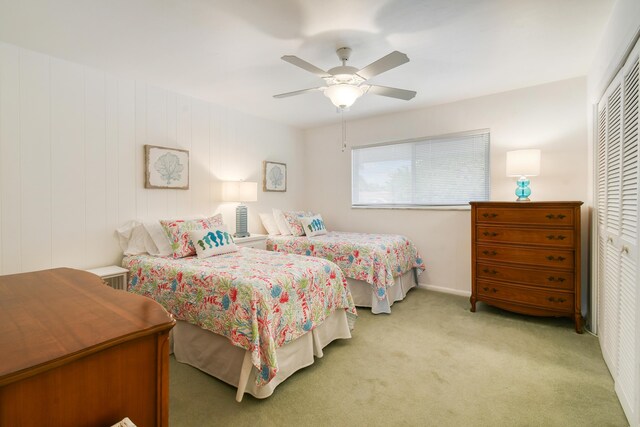4 Garden St Unit 204N, Tequesta, FL 33469 - bedroom featuring a closet, carpet floors, and a ceiling fan