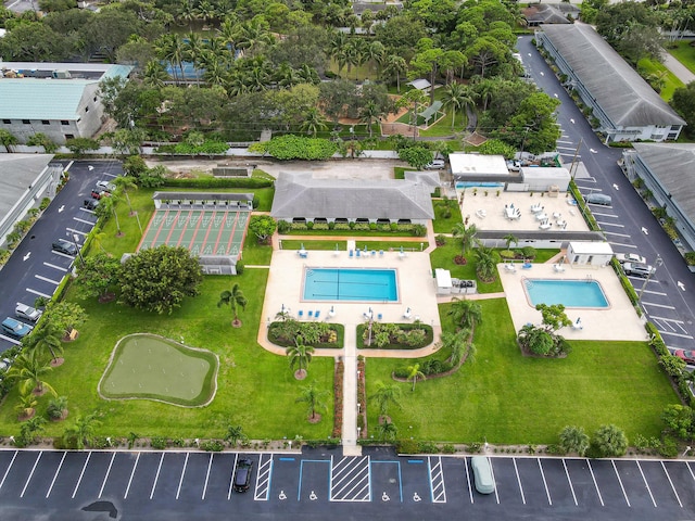 4 Garden St Unit 204N, Tequesta, FL 33469 - aerial view of a pool