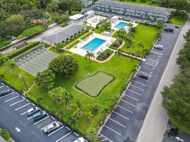 4 Garden St Unit 204N, Tequesta, FL 33469 - bird's eye view of a pool area