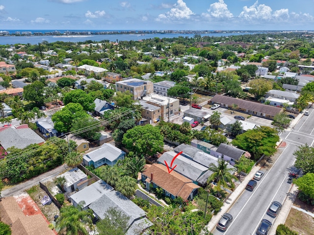 220 S L St, Lake Worth Beach, FL 33460 - aerial perspective of suburban area featuring a large body of water