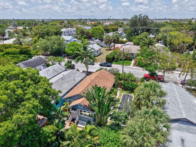 220 S L St, Lake Worth Beach, FL 33460 - aerial view of residential area with a tree filled landscape