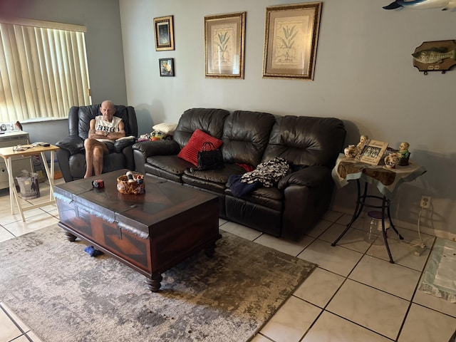 37 Waltham Unit B, West Palm Beach, FL 33417 - living area with light tile patterned flooring