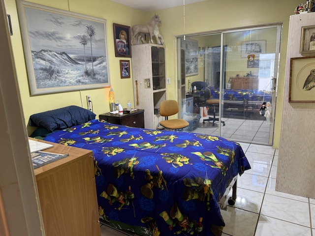 37 Waltham Unit B, West Palm Beach, FL 33417 - bedroom with a desk and tile patterned floors