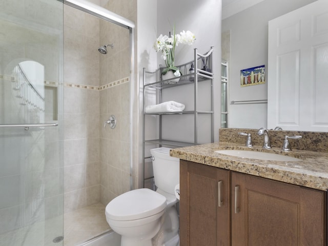 8784 Lewis River Rd, Delray Beach, FL 33446 - full bath with toilet, a stall shower, and vanity