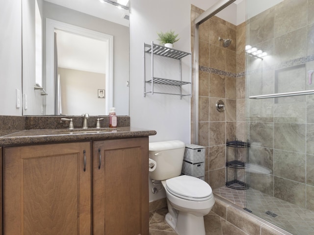 8784 Lewis River Rd, Delray Beach, FL 33446 - full bath with a stall shower, toilet, and vanity